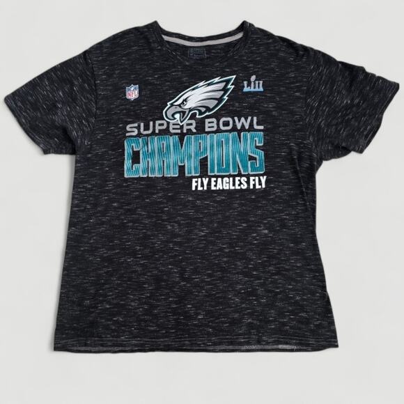 Philadelphia Eagles Super Bowl Champions Charcoal Gray T-Shirt Large - Picture 1 of 11